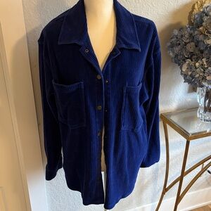 Z Supply royal blue corduroy Shacket size large